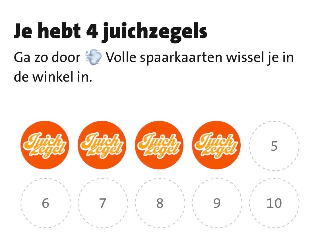 4 Jumbo Juichzegels digitaal, Ophalen, Nieuw