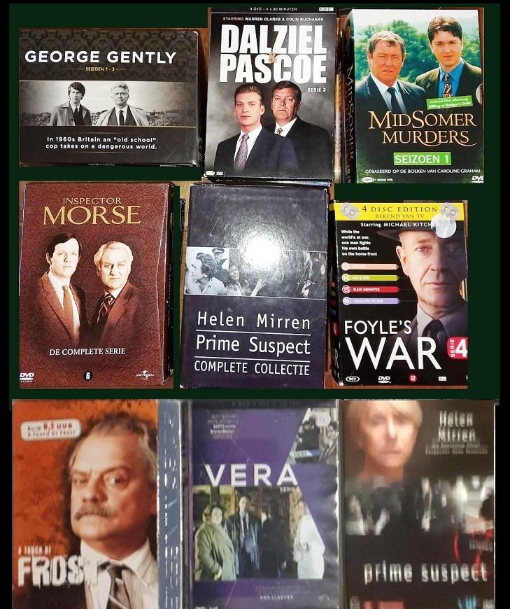 30x Cracker, Prime Suspect, Morse, Lewis, Sherlock, Banks, Cd's en Dvd's, Dvd's | Tv en Series, Boxset, Ophalen of Verzenden, Zo goed als nieuw