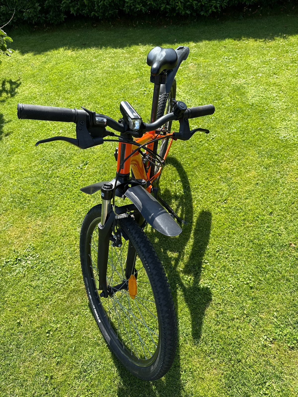 Oranje Rockrider Mountainbike - Zo goed als nieuw, Overige merken, Minder dan 10 versnellingen, Velgrem, Zo goed als nieuw