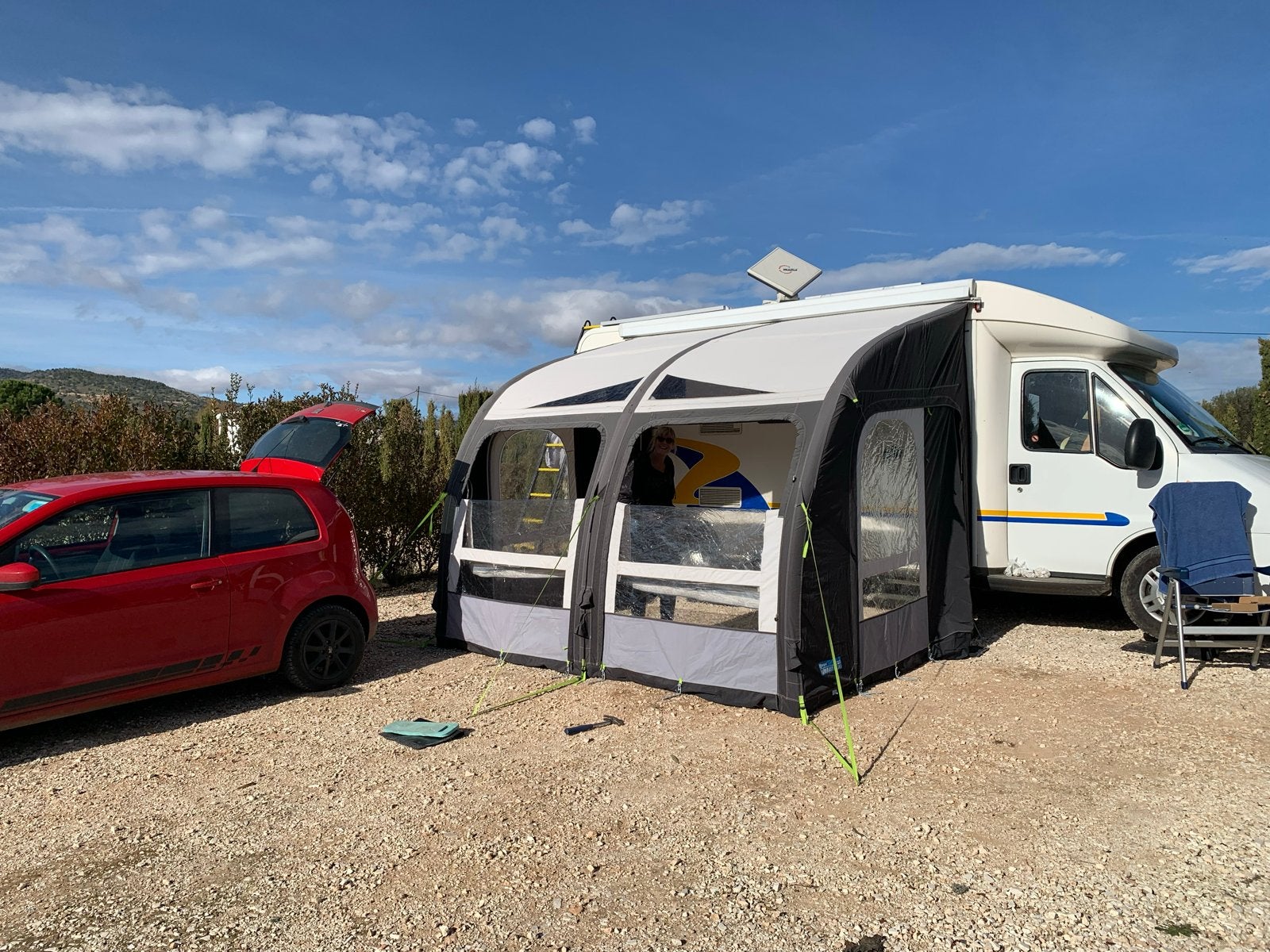 Kampa Motor Air Pro 330L opblaasbare voortent, Ophalen, Gebruikt, Polyester, Kampa Dometic