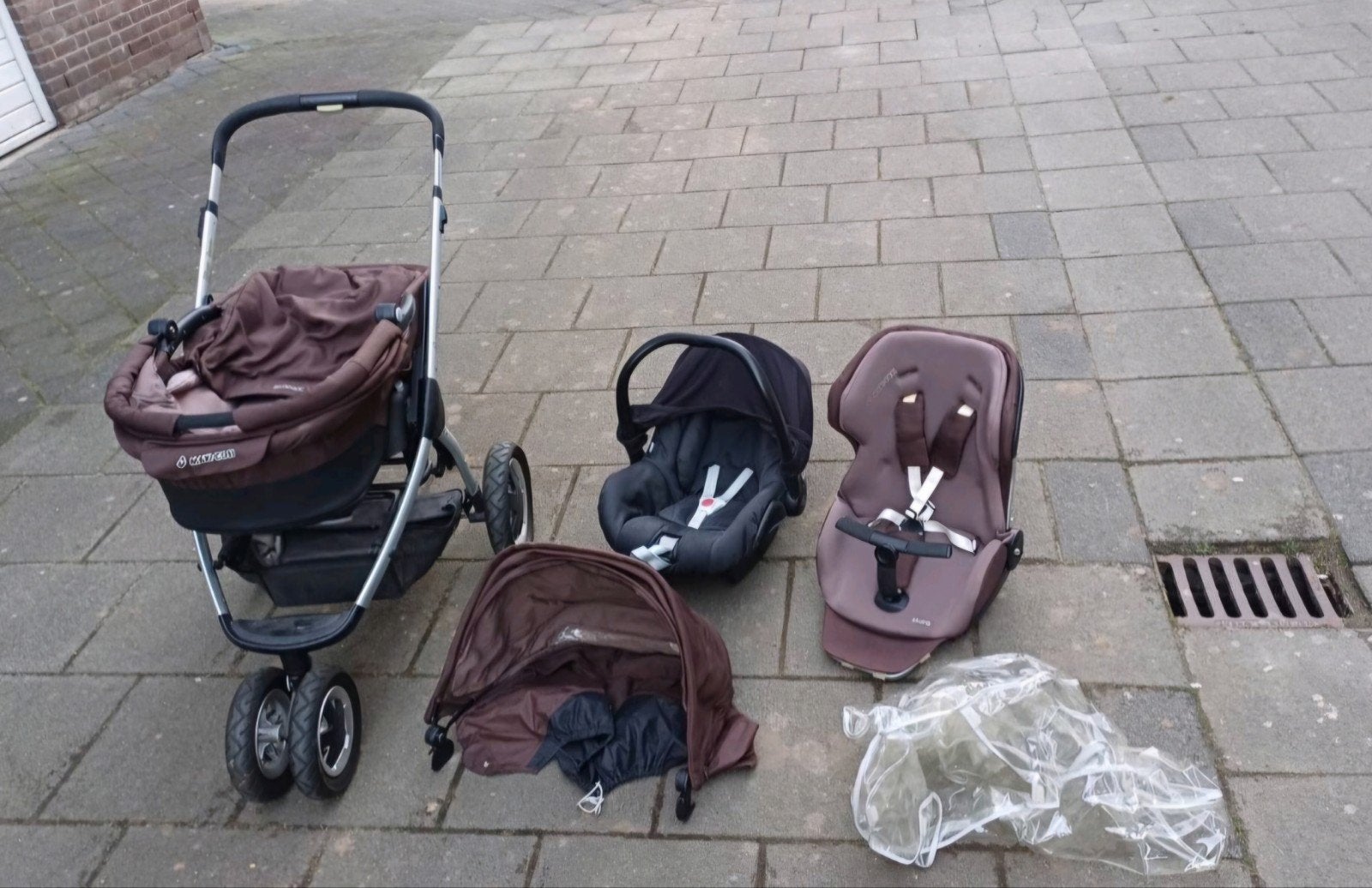 Maxi-Cosi Mura 3 kinderwagen met autostoel en reiswieg, Kinderen en Baby's, Kinderwagens en Combinaties, Ophalen of Verzenden