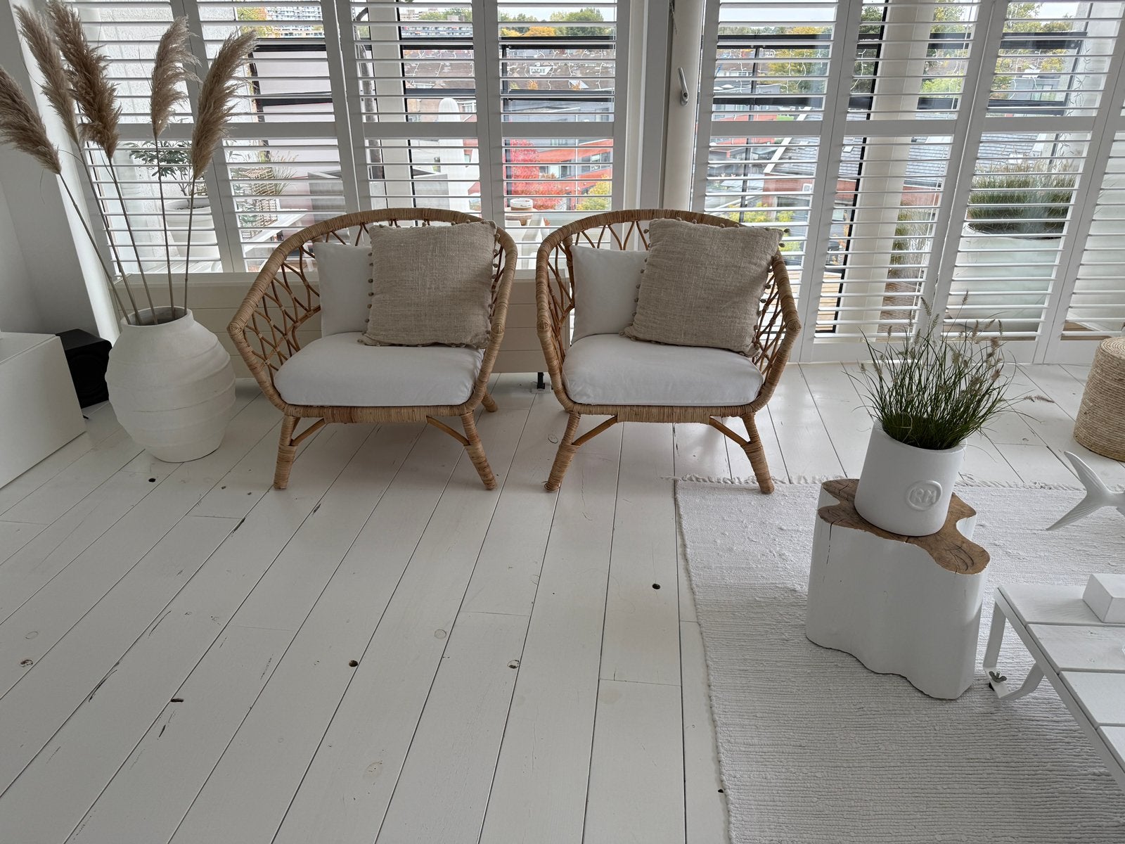 Ikea Stockholm fauteuils 2 stuks, Ophalen, Twee, Overige kleuren, Ikea Loods5 Boho Vtwonen Riviera Maison Rattan Riet Rotan