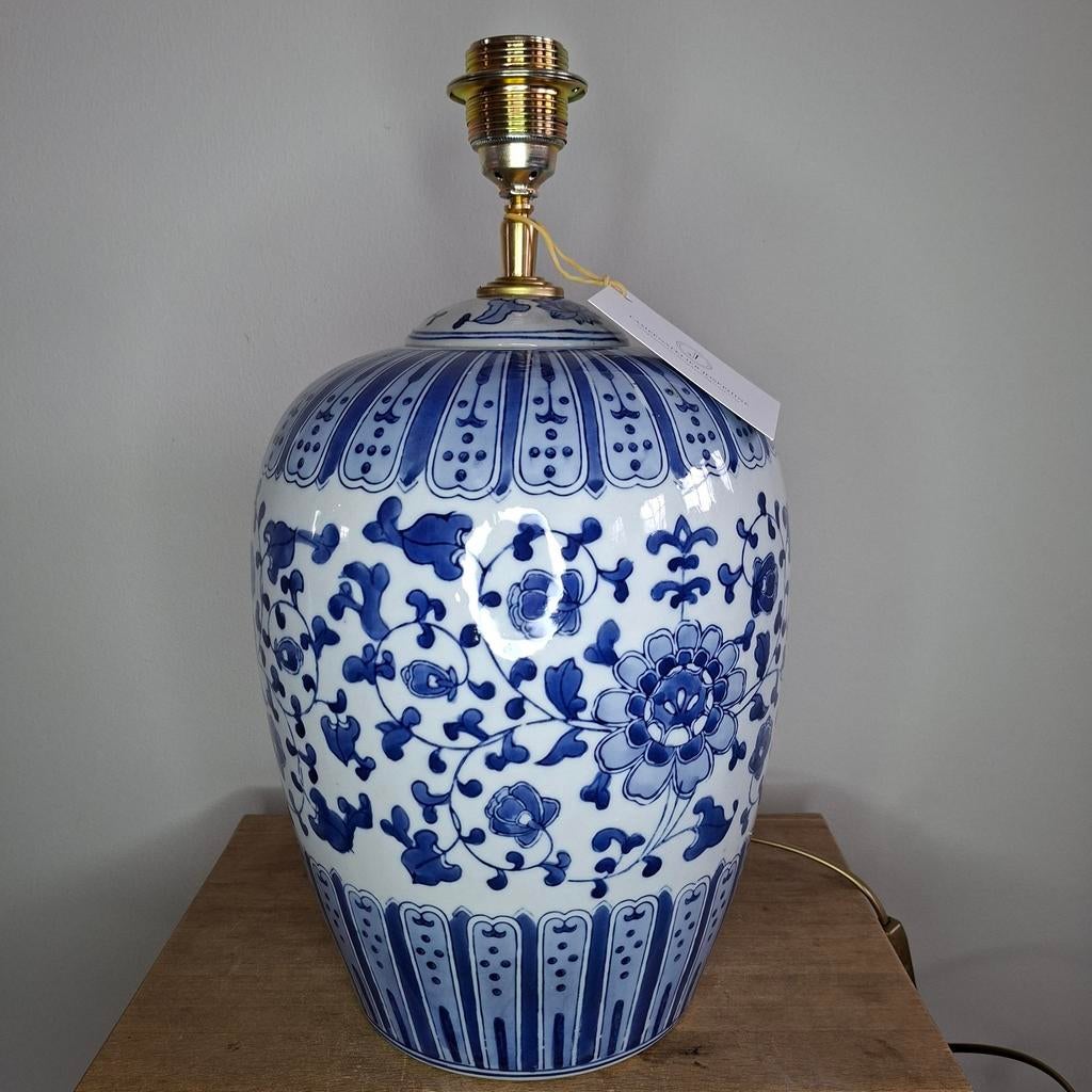 Grote handgemaakte lampenvoet van vintage Chinese gemberpot, Huis en Inrichting, Lampen | Tafellampen, Nieuw, Ophalen of Verzenden