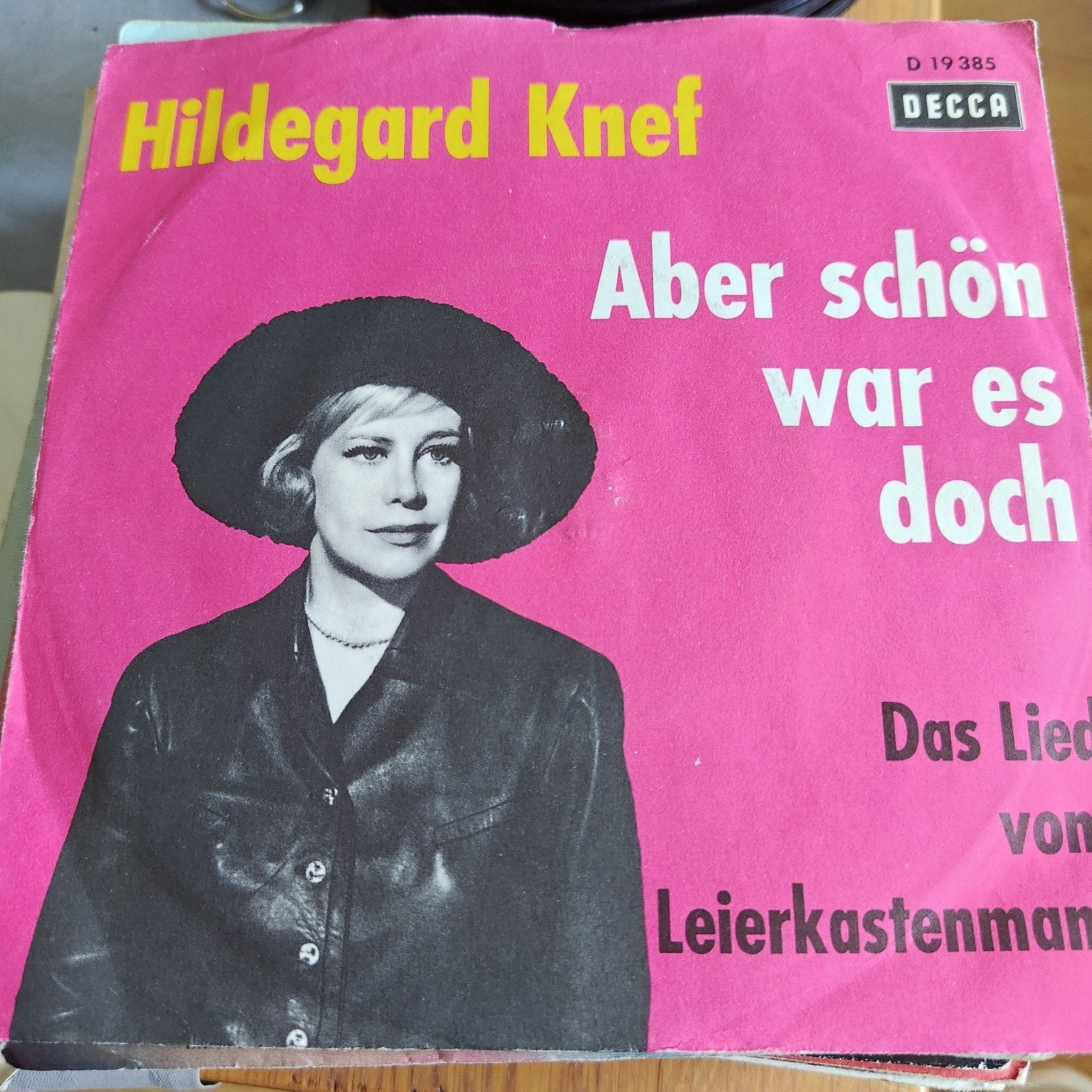 Hildegard Knef - Aber schön war es doch - Vinyl Single, Gebruikt, 7 inch, EP, Schlager