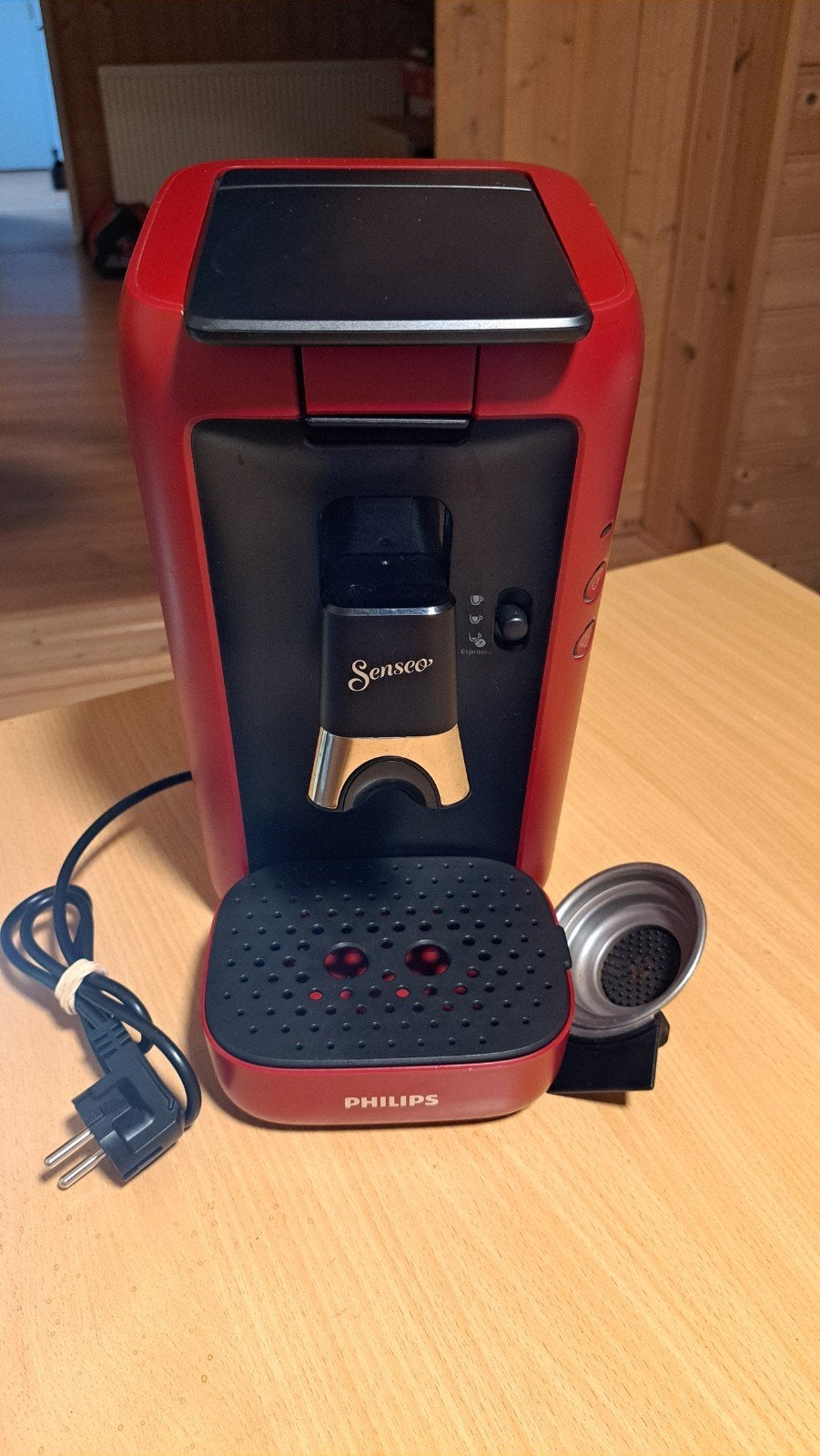 Philips Senseo Viva Café Rood - Koffiepadapparaat, Ophalen, Koffiemachine, Zo goed als nieuw, 2 tot 4 kopjes