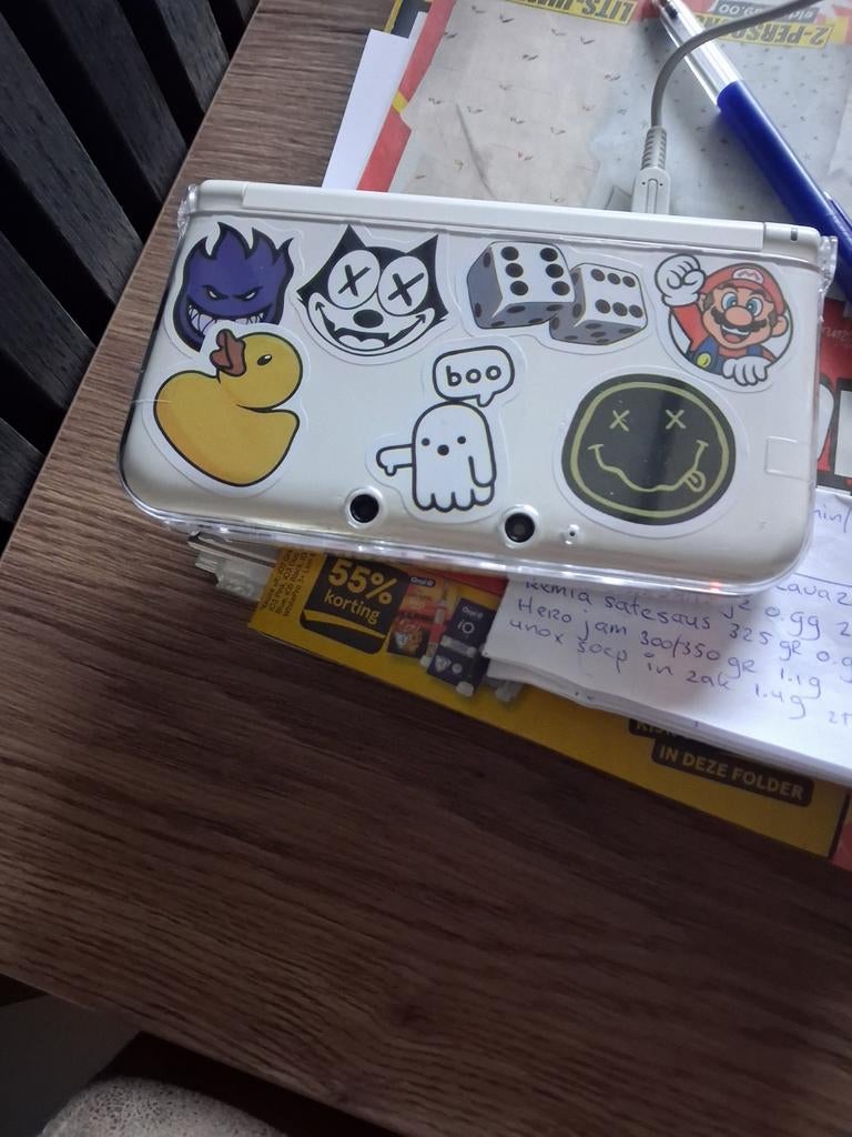 Modded 3ds xl, Spelcomputers en Games, Spelcomputers | Nintendo 2DS en 3DS, Ophalen of Verzenden, Gebruikt, Wit, 3DS
