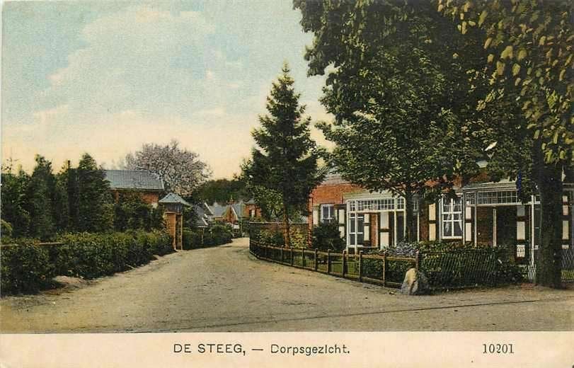 377-155-035 De Steeg Dorpsgezicht, Verzenden, Voor 1920, Gelderland