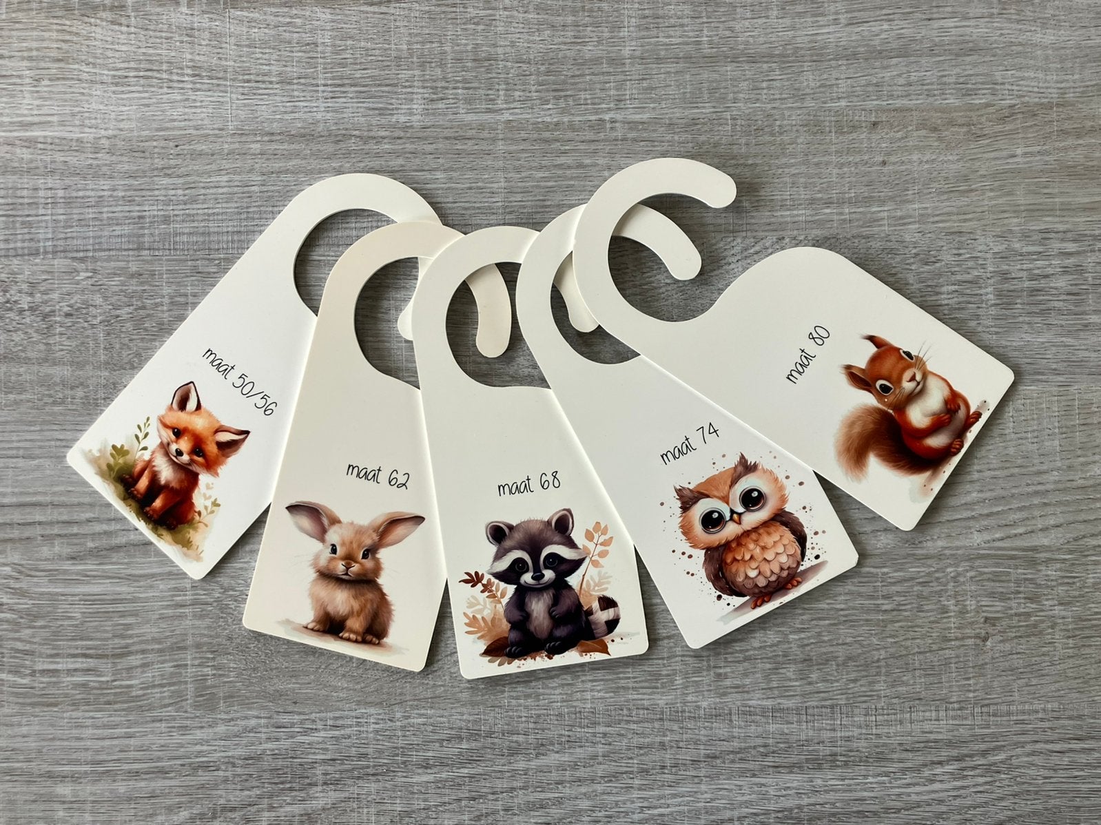 Kinder kledinghangers bosdiertjes, Ophalen of Verzenden, Nieuw, Handgemaakt, Overige typen