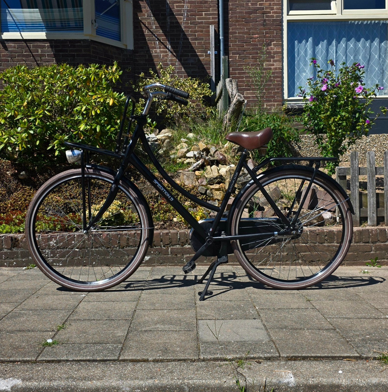 Zwarte Spedition 3 Damesfiets met versnelling, Terugtraprem, Versnellingen, Zo goed als nieuw, Ophalen