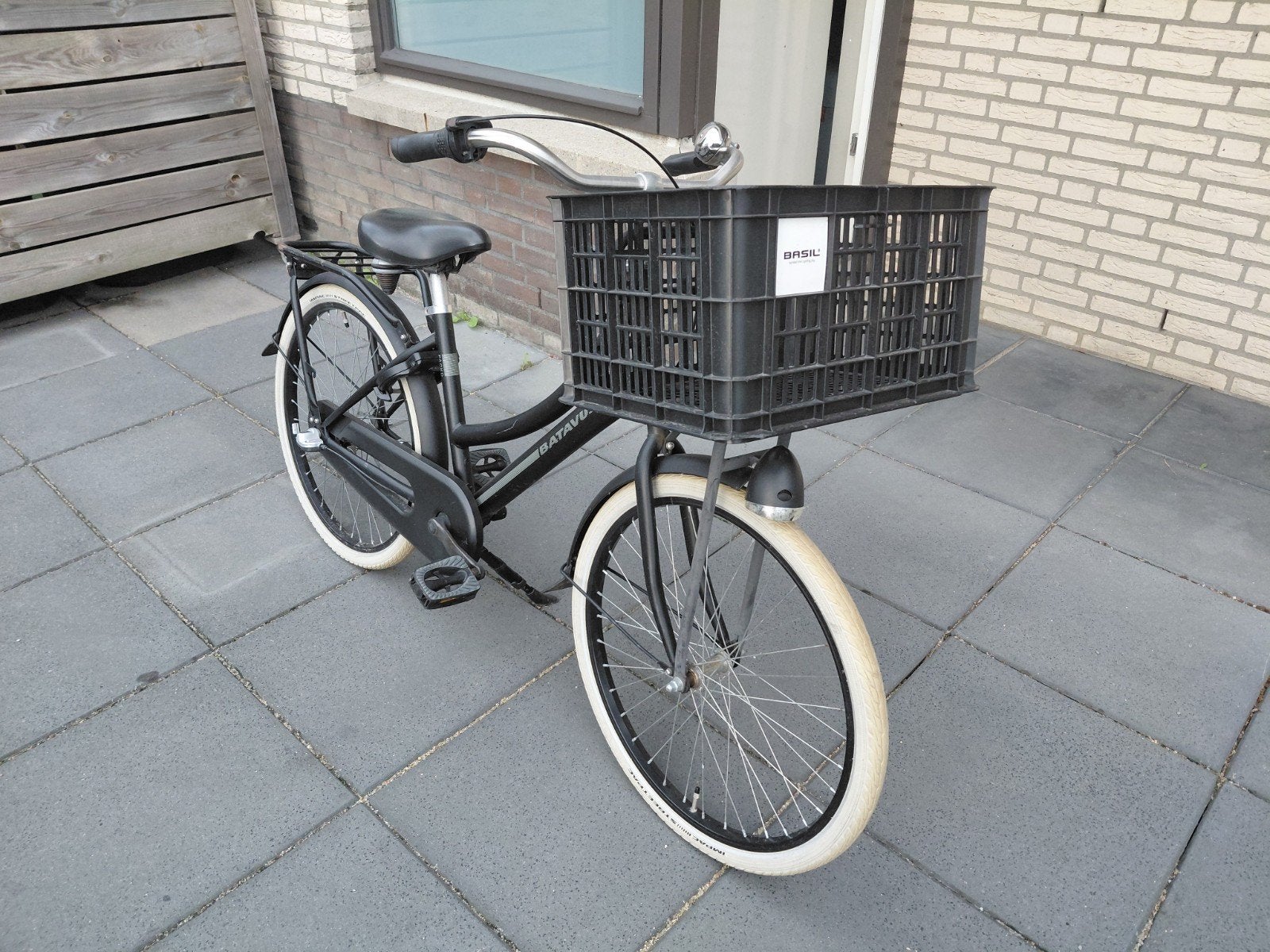Batavus fiets 24 inch met kratje, Ophalen, Terugtraprem, Versnellingen, Batavus