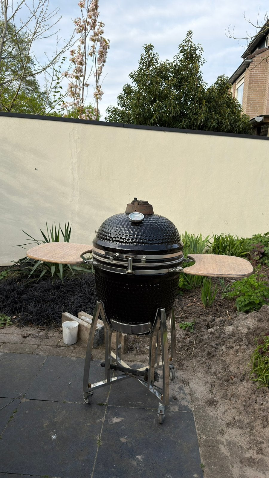Auplex kamado, Tuin en Terras, Houtskoolbarbecues, Ophalen, Zo goed als nieuw