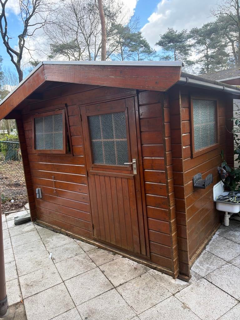 Gratis houten schuur (ca. 5m2) zelf afbreken, Tuin en Terras, Bergingen en Tuinkasten, Gebruikt, Overige typen, Hout, Ophalen