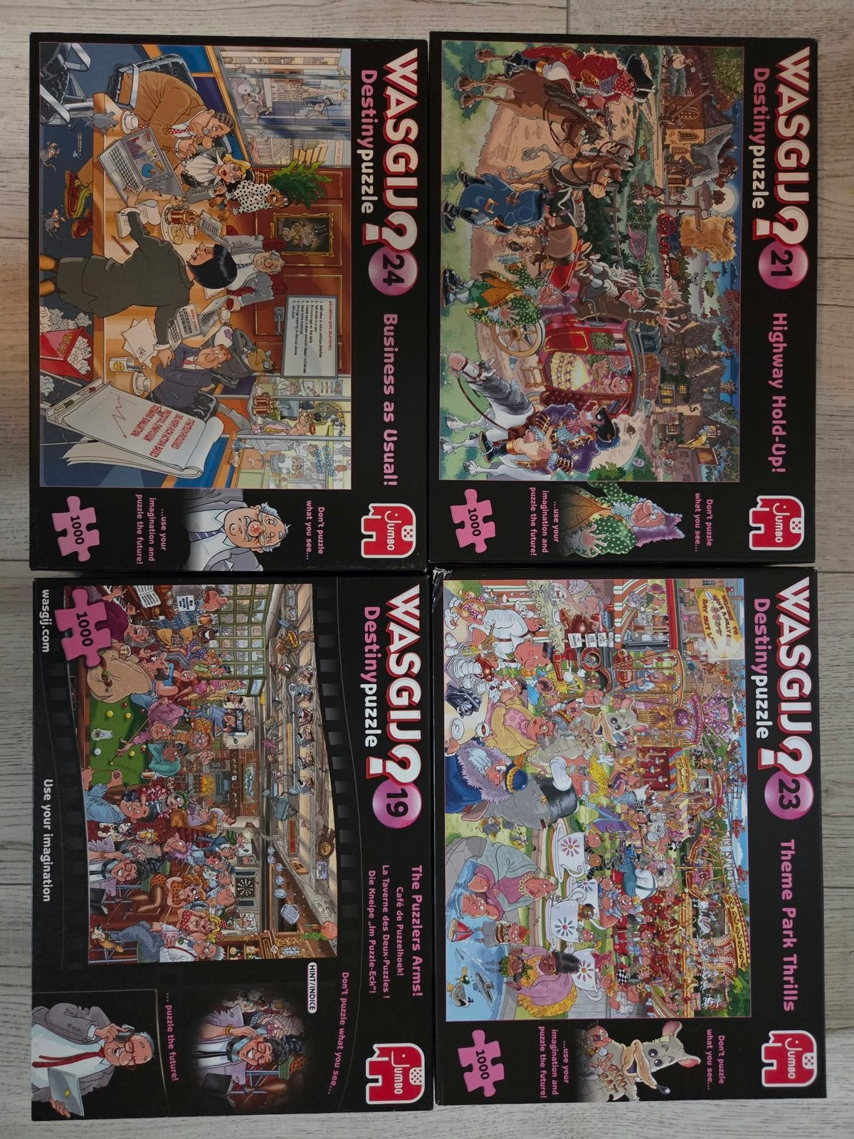 Wasgij puzzels, Ophalen, 500 t/m 1500 stukjes, Zo goed als nieuw