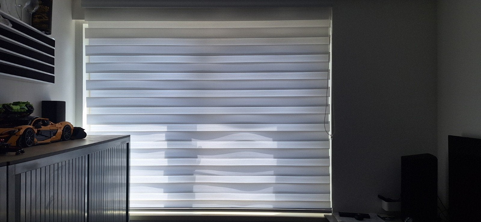 Duo rolgordijn - 170x178 cm, Ophalen, Duo rolgordijn, Wit, 170 cm