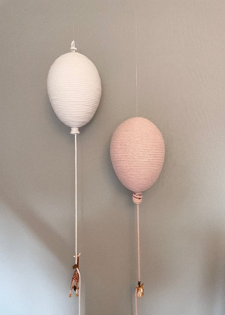 Baloo ballon groot van Druiventuintje baby roze en wit 2 sks, Ophalen of Verzenden, Zo goed als nieuw, Wanddecoratie
