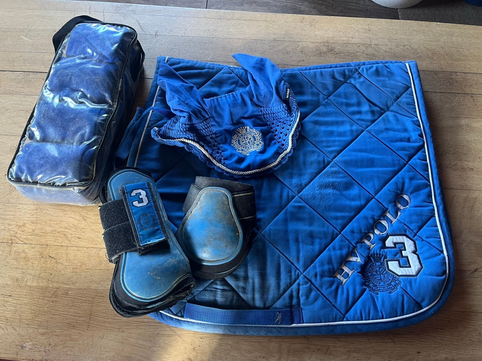HV polo set kobalt blauw maat full, Full (L), Gebruikt, Ophalen of Verzenden, Veelzijdigheidsdekje