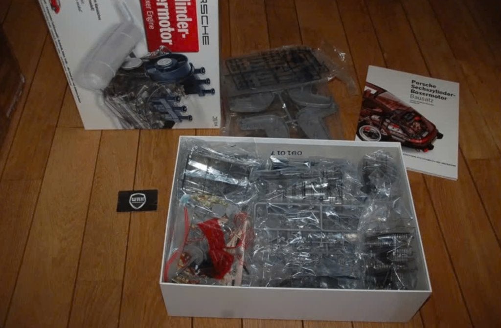 1:4 PORSCHE 911 FLAT SIX ENGINE SET Franzis museum WRH, Verzenden, Zo goed als nieuw, 1:5 t/m 1:8, Auto
