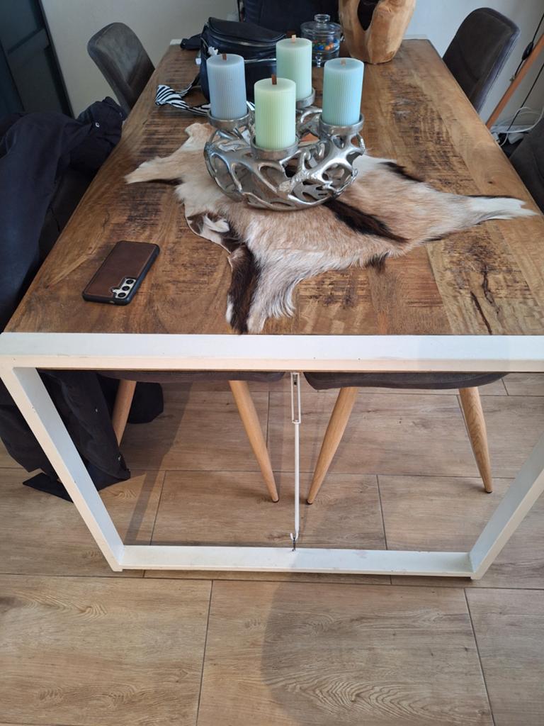 Eettafel 160cm, Huis en Inrichting, Ophalen, 50 tot 100 cm, Zo goed als nieuw, 150 tot 200 cm