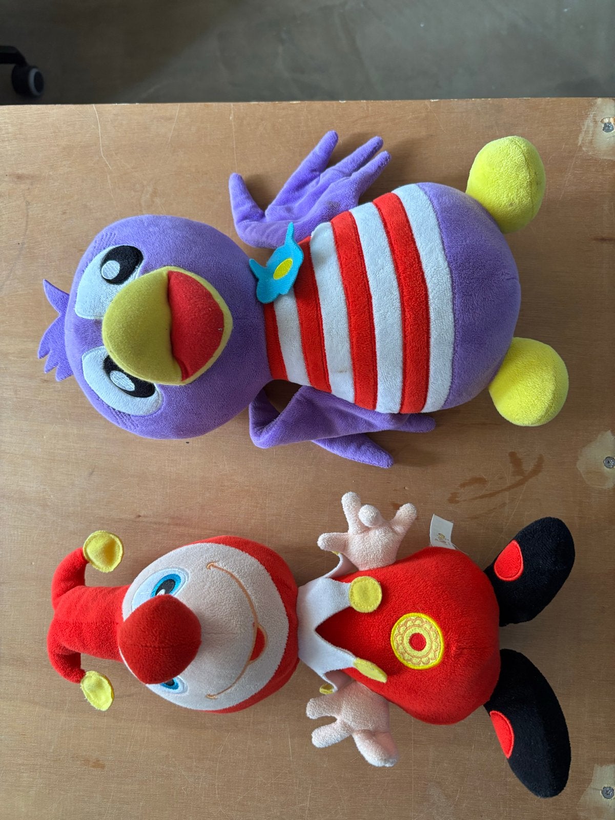 Jokie en Jet knuffels, Paars, Gebruikt, Overige merken, Overige karakters