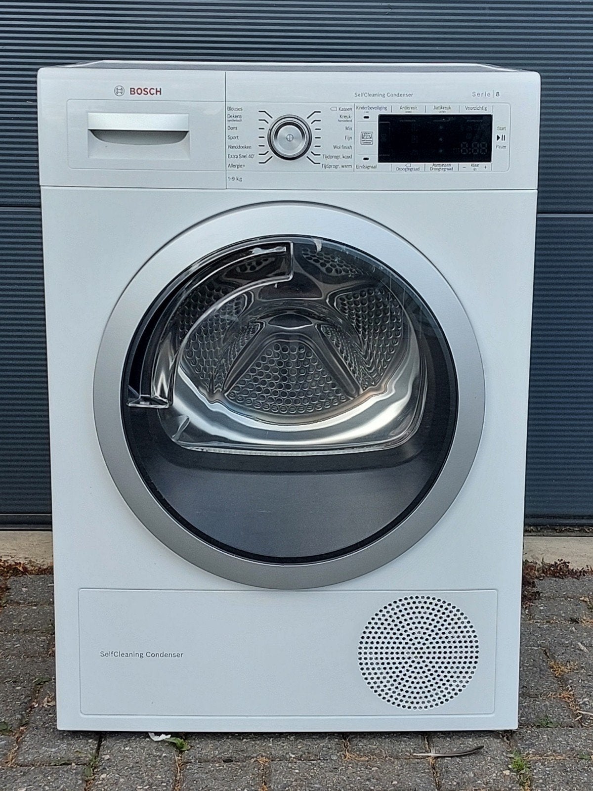 Luxe Bosch Serie 8 Warmtepompdroger 9KG A+++, Witgoed en Apparatuur, Wasdrogers, Zo goed als nieuw, Overige typen, Voorlader, 8 tot 10 kg