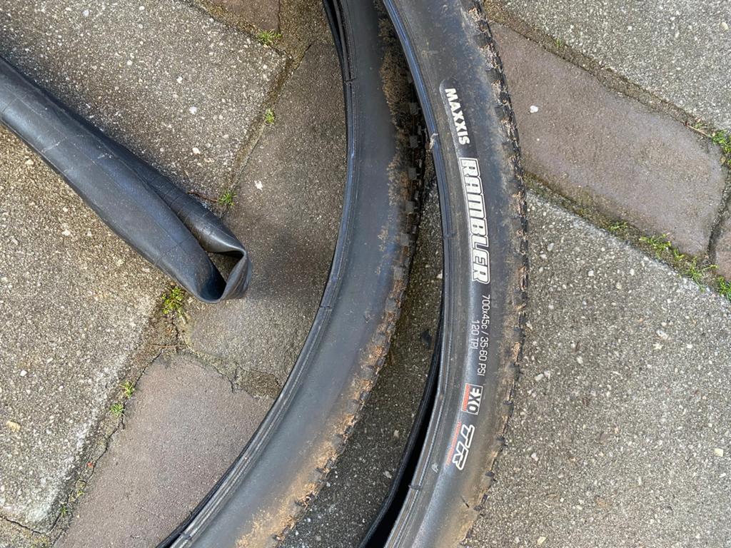 Maxxis Rambler TR gravelbandenset 700x45, Ophalen of Verzenden, Zo goed als nieuw