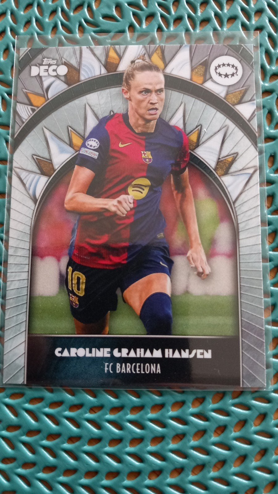 Caroline Graham Hansen FC Barcelona Topps Deco Spelerskaart, Verzenden, Zo goed als nieuw, Buitenlandse clubs, Spelerskaart