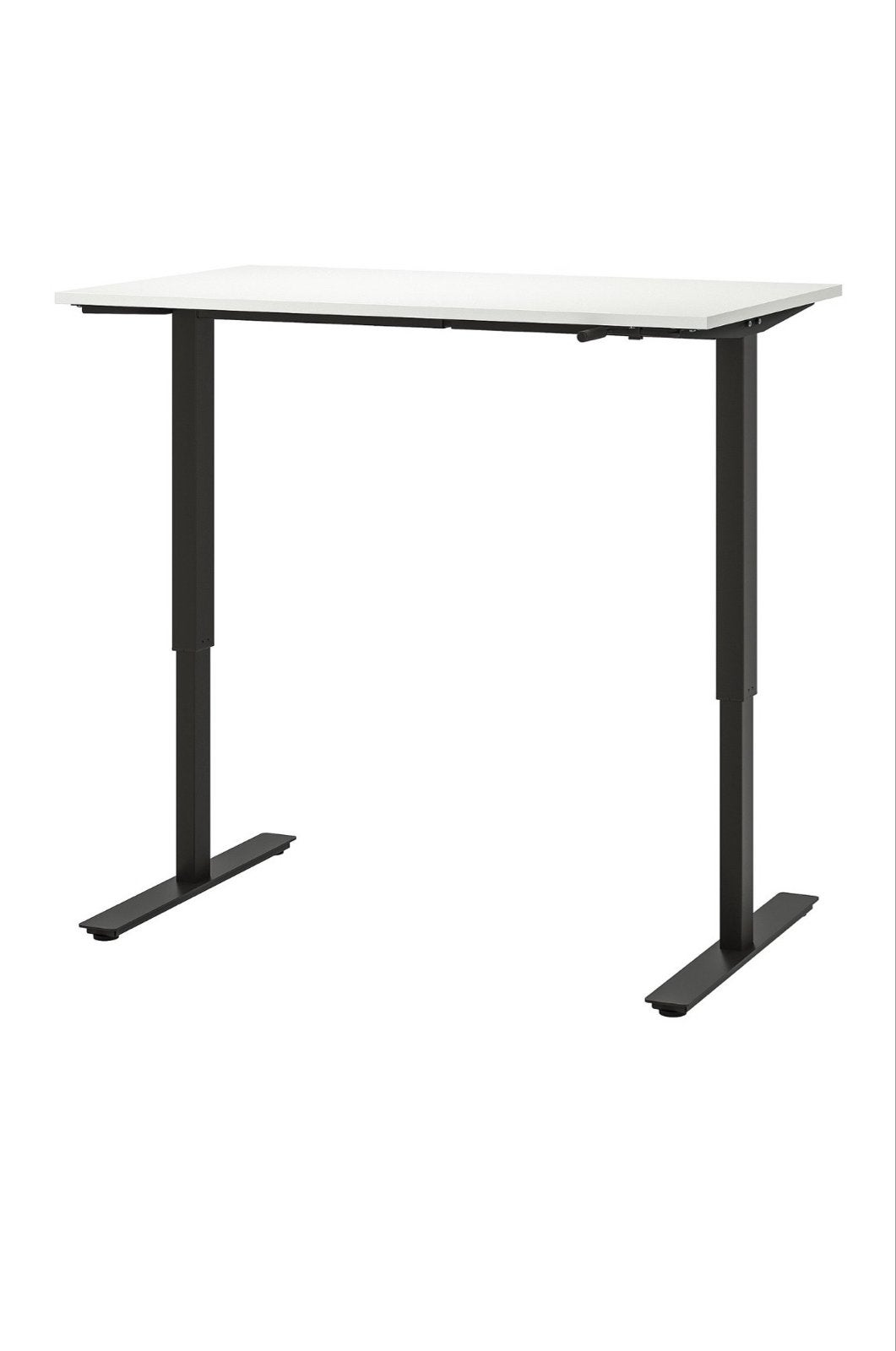 IKEA TROTTEN  120x70 cm, Ophalen, Zit-sta bureau, Metaal, In hoogte verstelbaar