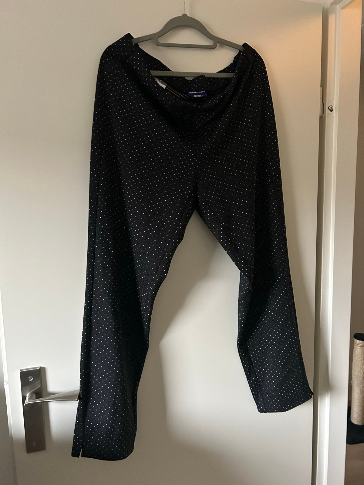 Frank Walder Dames Broek Maat 44 Zwart met Witte Stippen, Zwart, Maat 42/44 (L), Ophalen of Verzenden, Lang