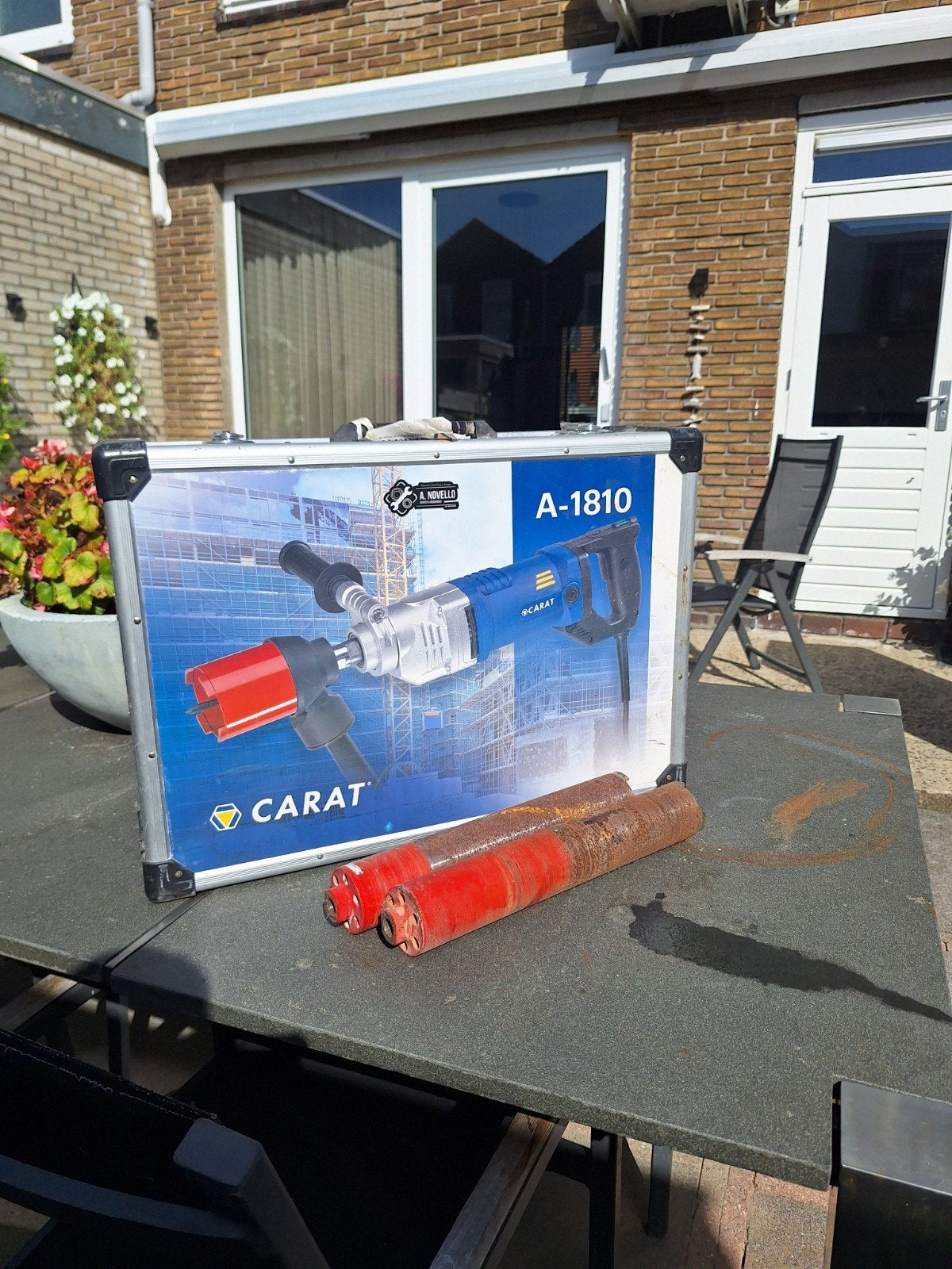 Carat A-1810 Boor- en/of Breekhamer met accessoires, Ophalen of Verzenden, Gebruikt, 600 watt of meer, Boor- en/of Breekhamer