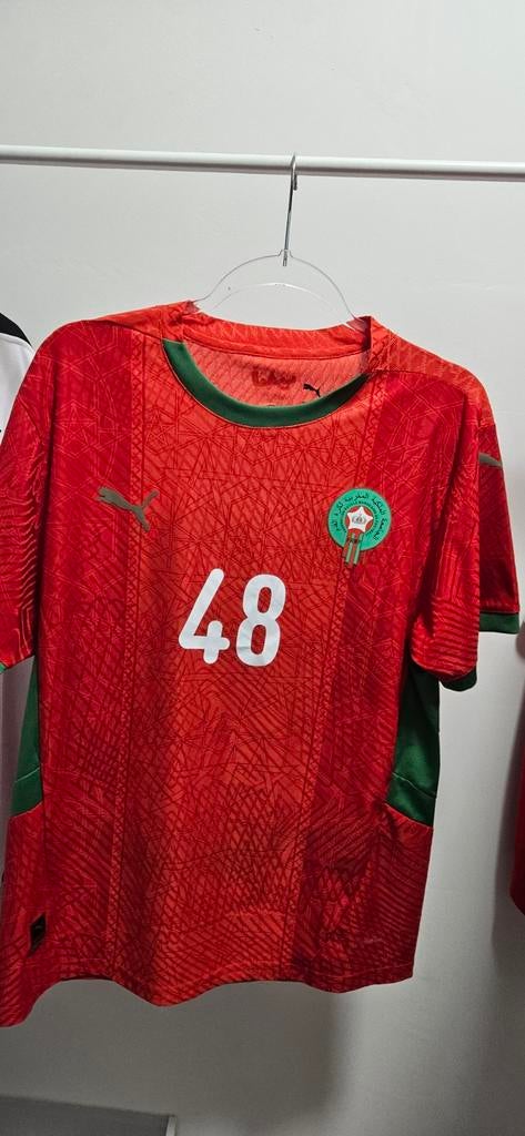 Marokko Thuisshirt Africa Cup 2025 Maat L, Ophalen of Verzenden, Voetbal, Gedragen, Rood
