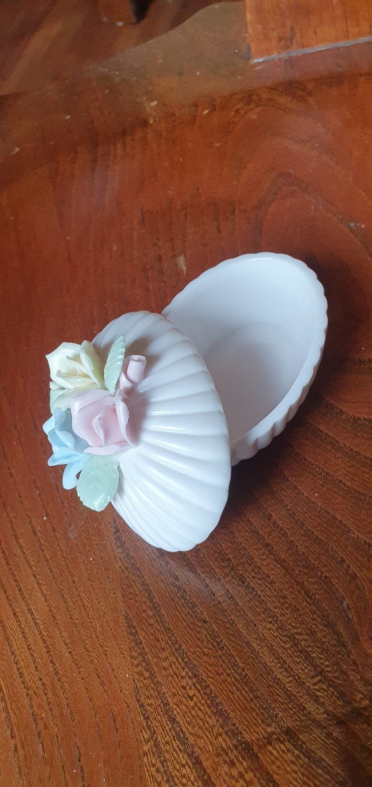 Vintage Porseleinen Juwelendoosje met Rozen, Antiek en Kunst, Antiek | Keramiek en Aardewerk, Ophalen of Verzenden