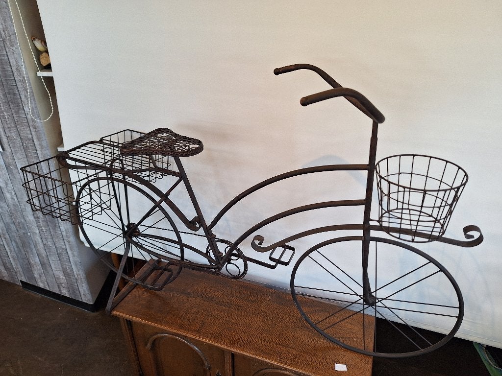 Decoratieve metalen fiets met manden - Vintage stijl, Ophalen, Vintage, Onbekend, Nieuw
