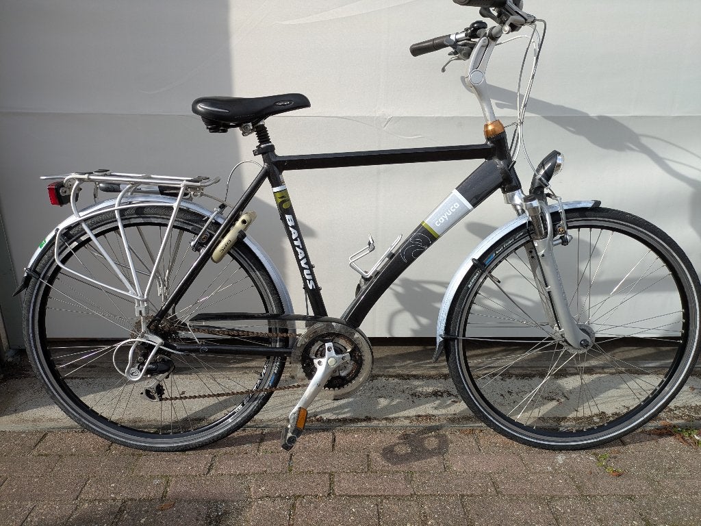 28 inch Batavus Cayucca met 24 versnellingen en vering., Ophalen, 28 inch, Vering, Velgrem