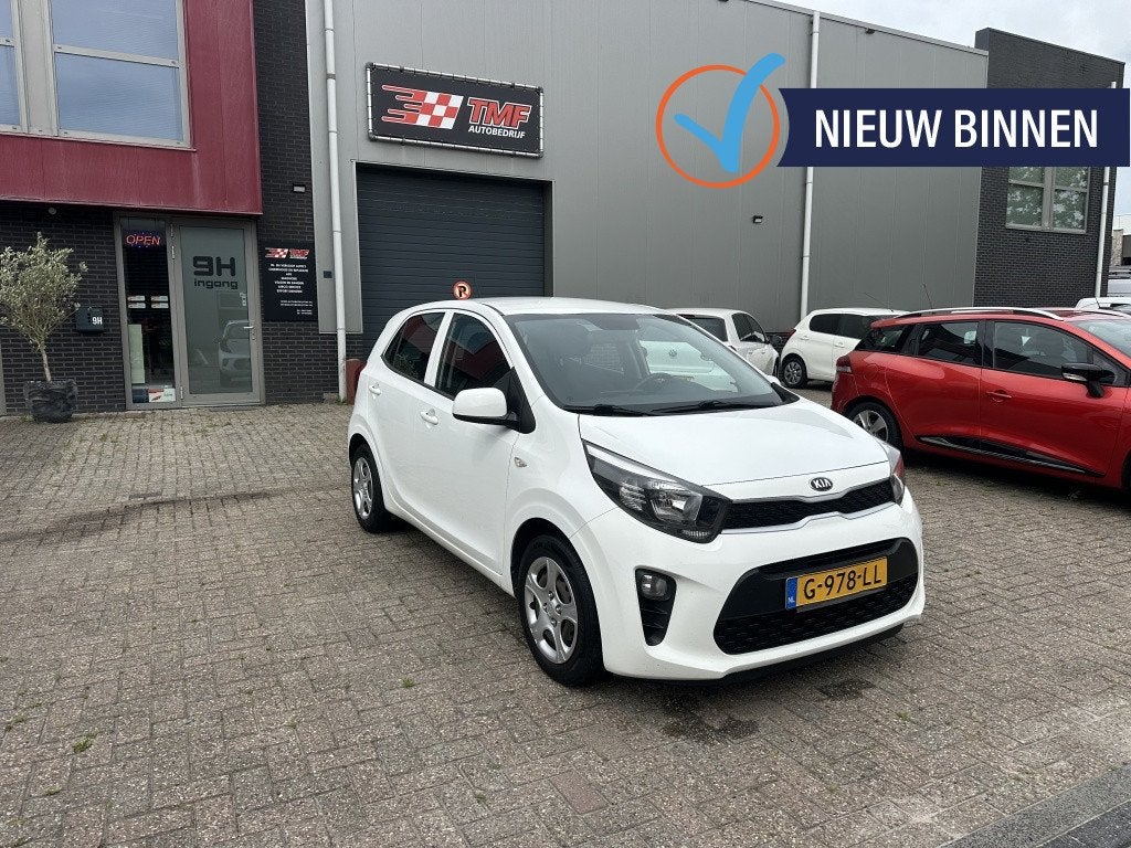Kia Picanto 1.0 CVVT ComfortLine Airco Nw APK NAP!, Auto's, Kia, Gebruikt, Euro 6, Start-stop-systeem, Wit