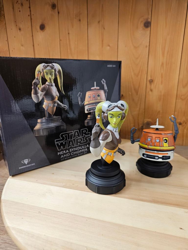 Gentle Giant Star Wars Hera Syndulla Chopper Statues Busts, Ophalen of Verzenden, Nieuw, Actiefiguurtje