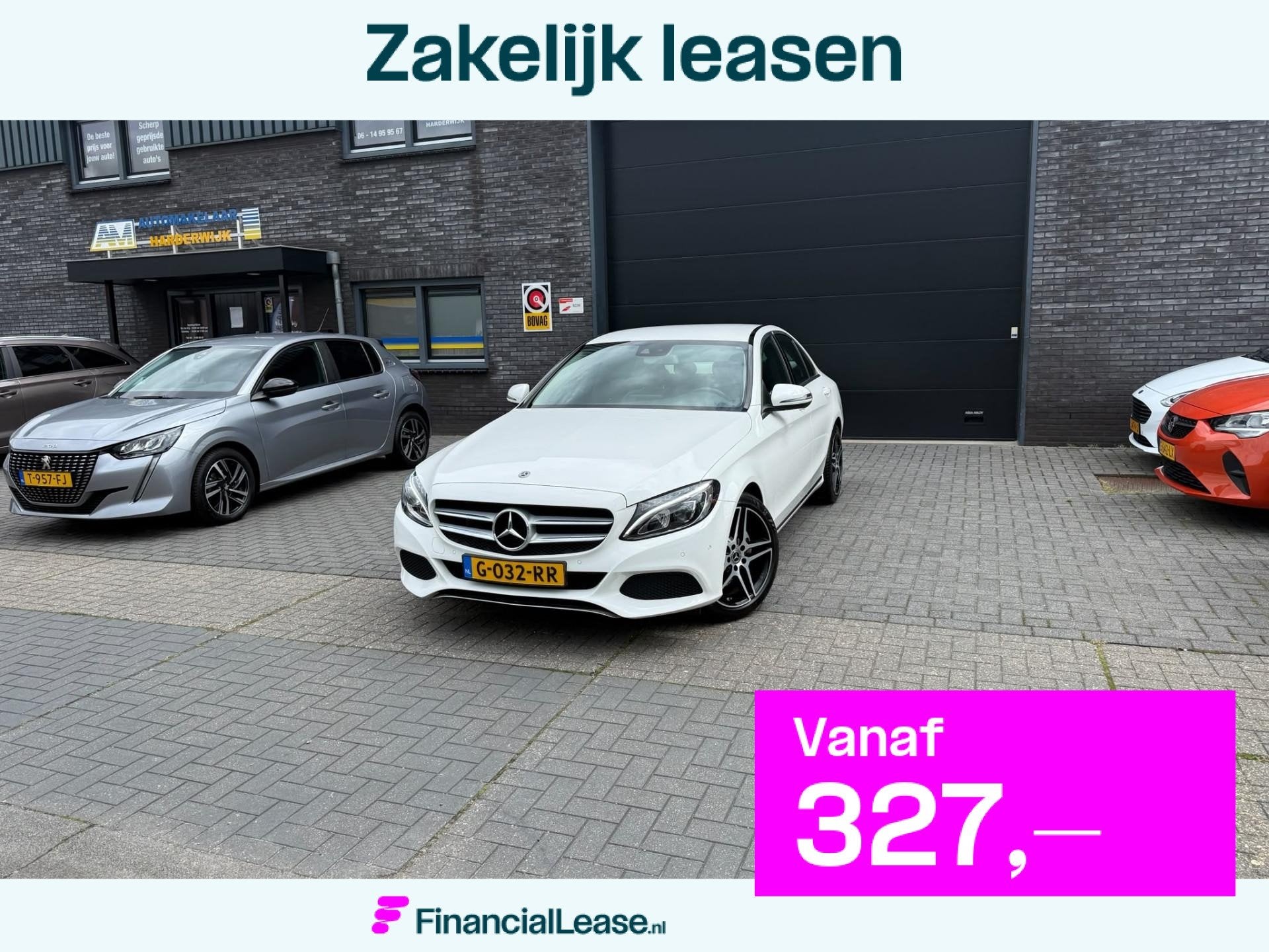Mercedes-Benz C-klasse 200 Premium Plus | 1E EIGENAAR | 3/6/, 730 kg, 4 cilinders, Verwarmde buitenspiegels, Wit
