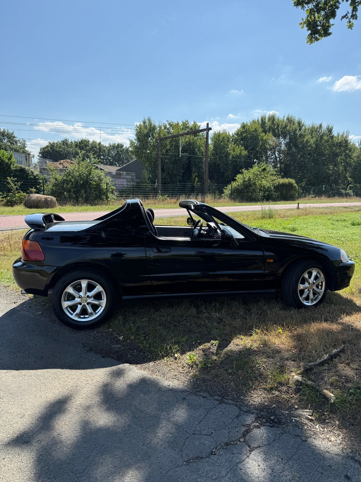 Honda CRX del Sol 1.6 Coupe ESI U9 1993 Zwart, 2jr APK