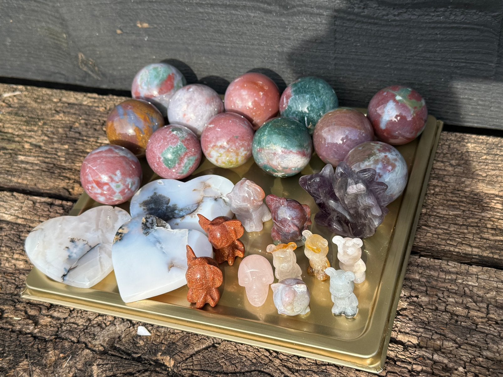 Kristallen figuurtjes en bollen, Ophalen of Verzenden, Mineraal