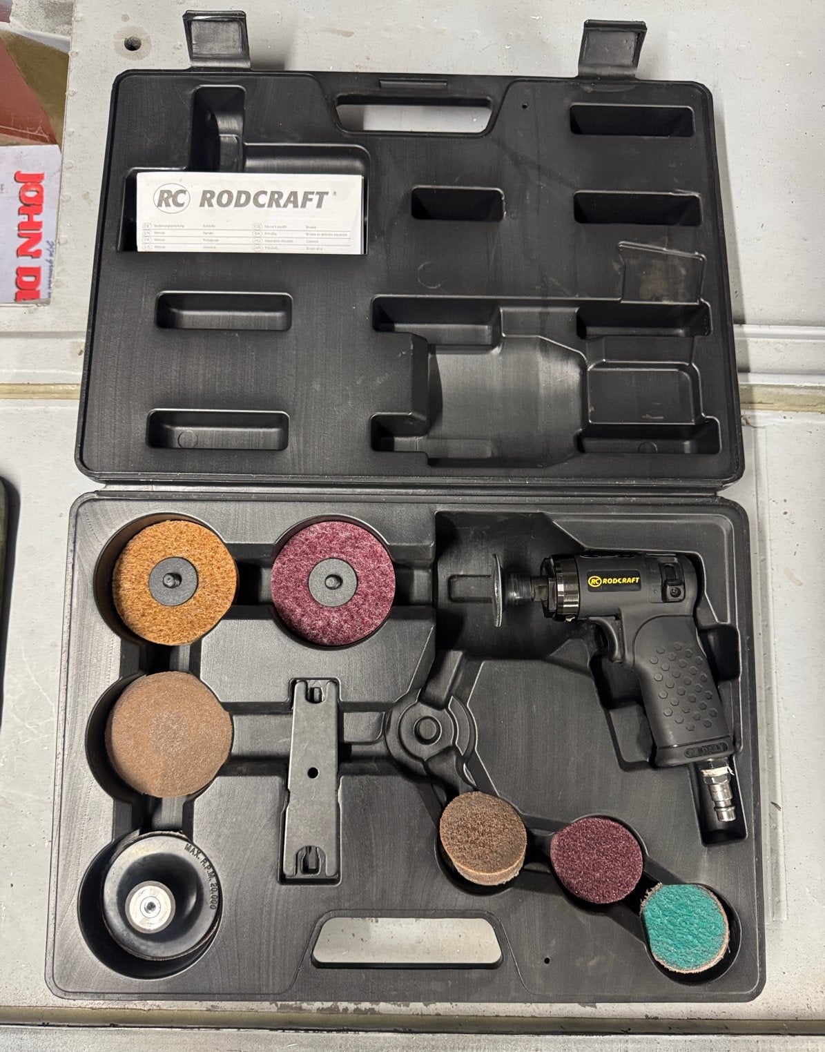 Rodcraft RC7681K Smart Repair Set + 2x Finixa schuurschijven, Ophalen, Gebruikt, Smart
