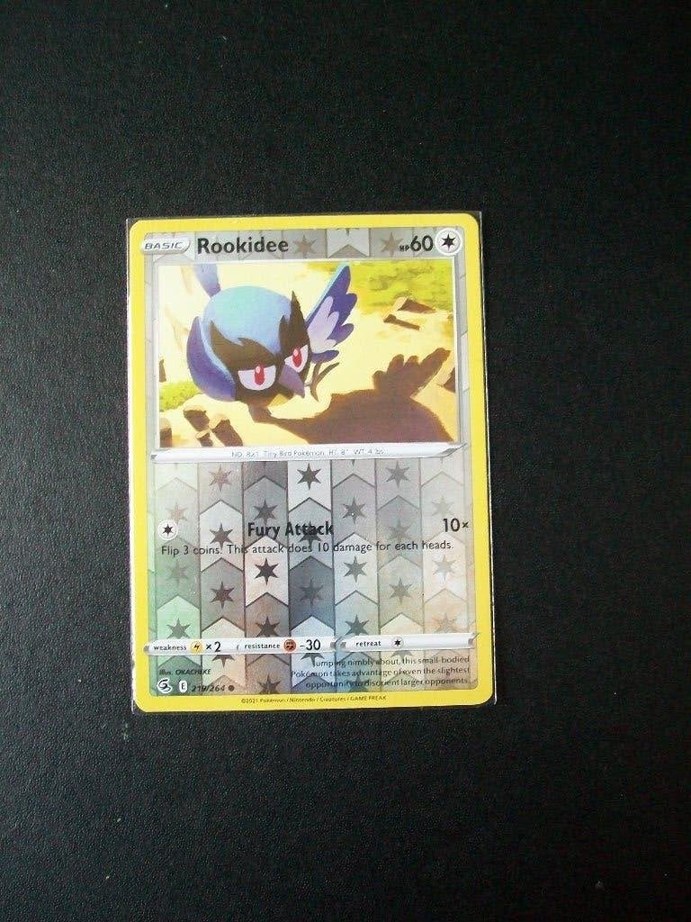 2575: nieuwe pokemonkaart holofoil ROOKIDEE HP 60 (219/264), Verzenden, Nieuw, Losse kaart, Foil