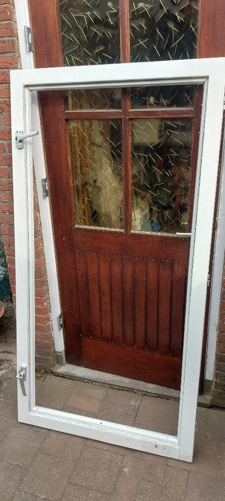 Hardhouten kozijn 1693 bij 893 mm, Raamkozijn, Zo goed als nieuw, 150 tot 225 cm, Hout