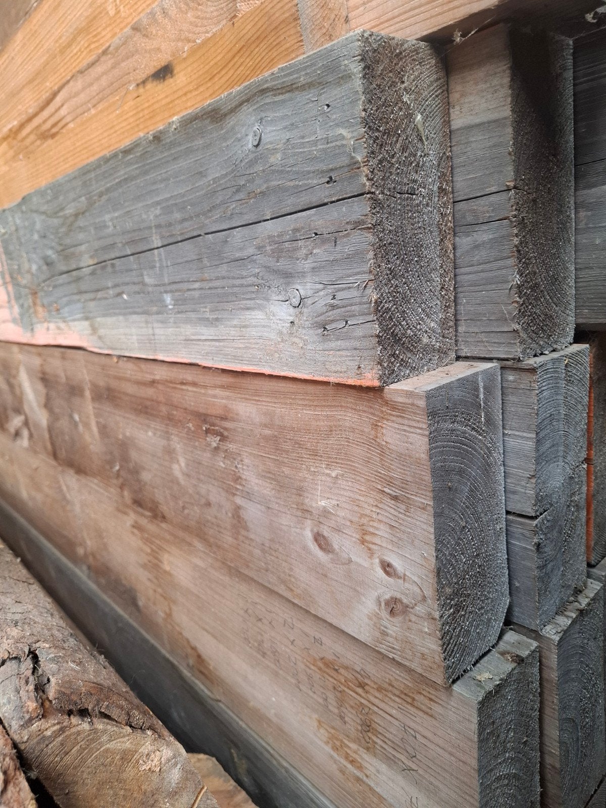 Gebruikte houten balken 160x65mm diverse lengtes, Doe-het-zelf en Verbouw, Ophalen, Balk, Vuren, 50 mm of meer