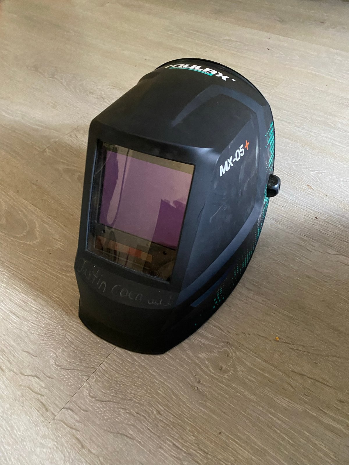 Mulax MX-05+ Laskap met PAPR ventilatie - Zo goed als nieuw, Lasfilter, Ophalen of Verzenden, Zo goed als nieuw