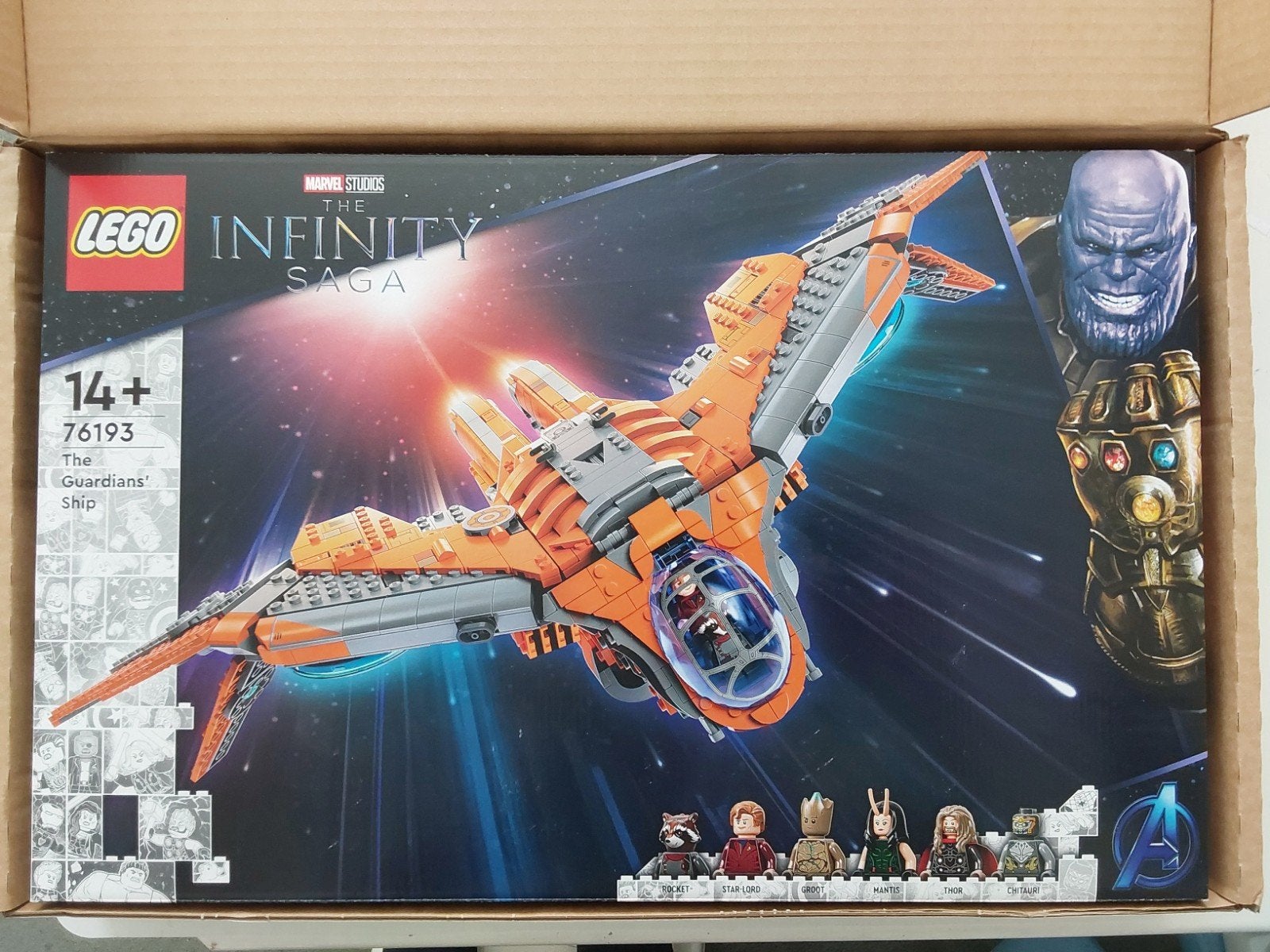 Lego Marvel 76193 The Quardians' ship 🆕️ (in seal) + omdoos, Marvel, Lego, Nieuw, Ophalen of Verzenden