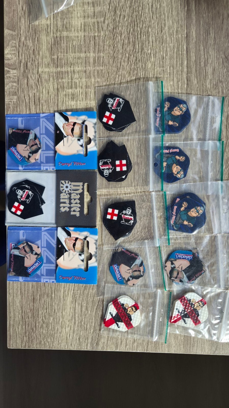 Darryl Fitton darts flights 13sets, Sport en Fitness, Verzenden, Nieuw, Flights