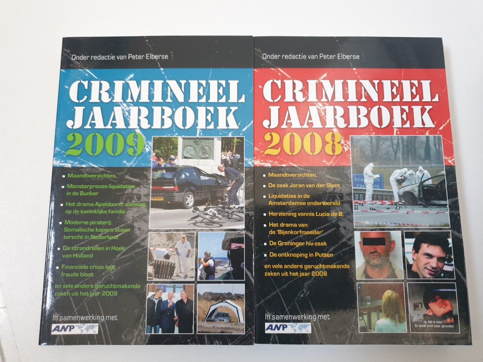 Crimineel Jaarboek 2008 & 2009 - Peter Elberse, Boeken, Ophalen of Verzenden, Gelezen, Peter Elberse
