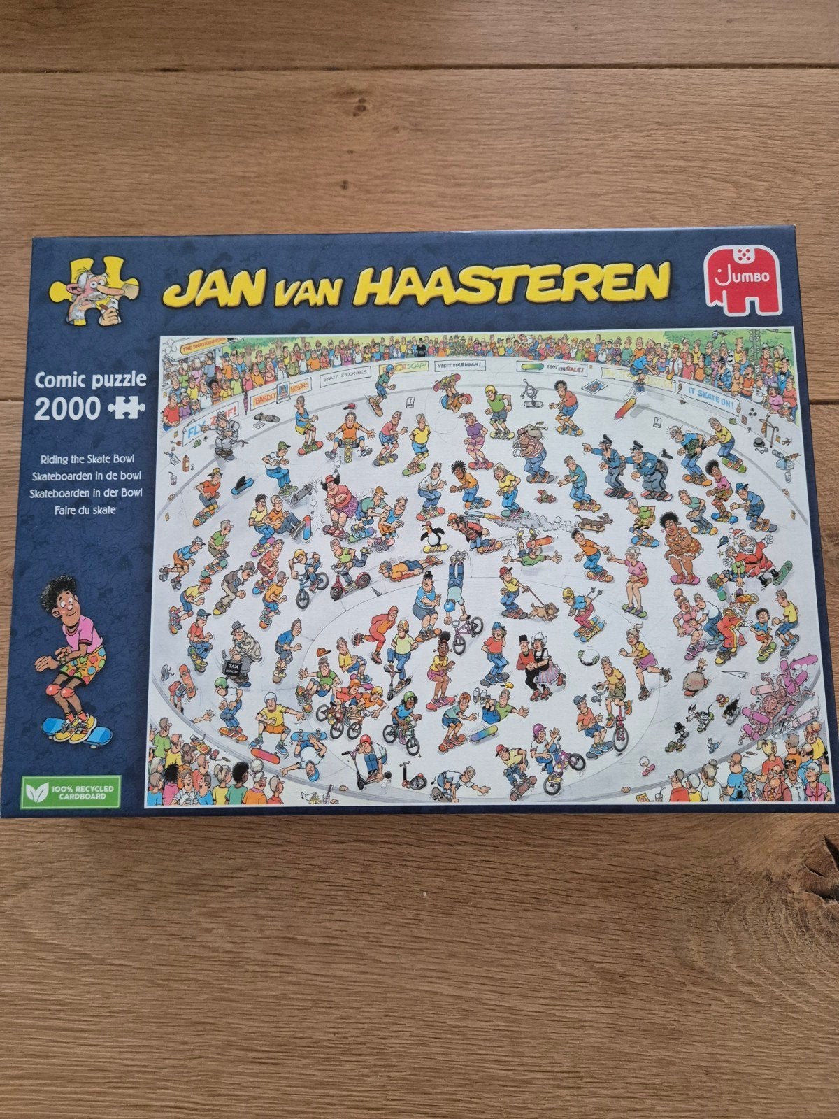 Puzzle Jan van Haasteren 2000 stukjes Skateboarden in de Bow, Ophalen of Verzenden, Meer dan 1500 stukjes, Zo goed als nieuw, Legpuzzel