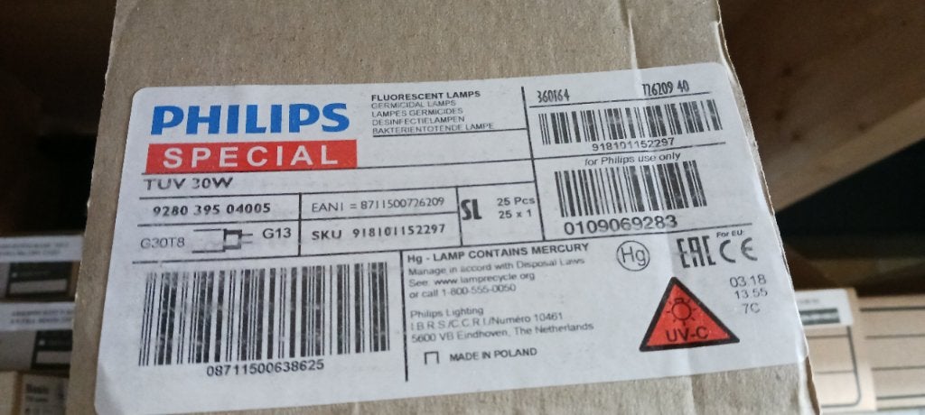 vliegenlamp TL buis  en desinfectielampen, Overige soorten