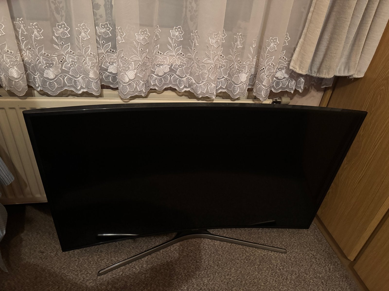 49 inch Samsung Curved Smart TV, Ophalen, Gebruikt, 50 Hz, Samsung