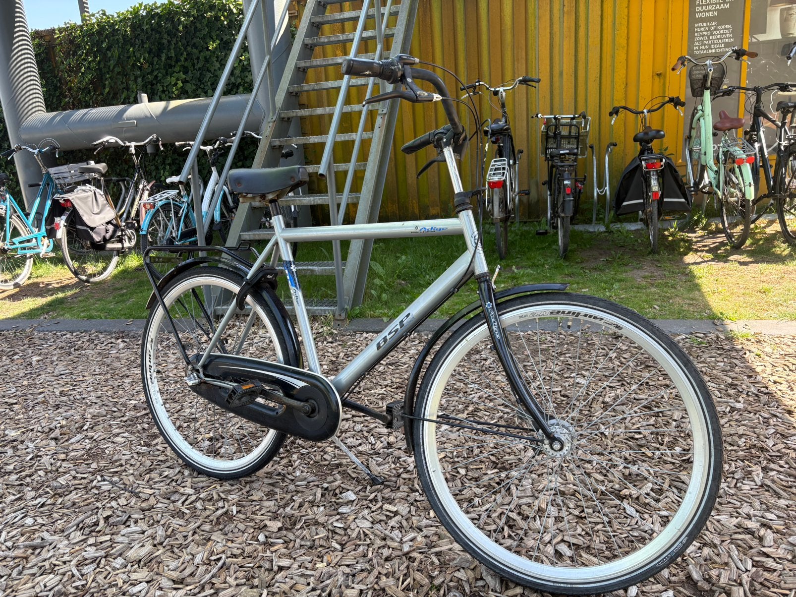 BSP fiets met voordrager en terugtraprem, Terugtraprem, Gebruikt, 53 tot 57 cm, Ophalen